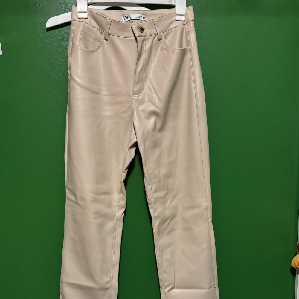 Zara vegan leather pants